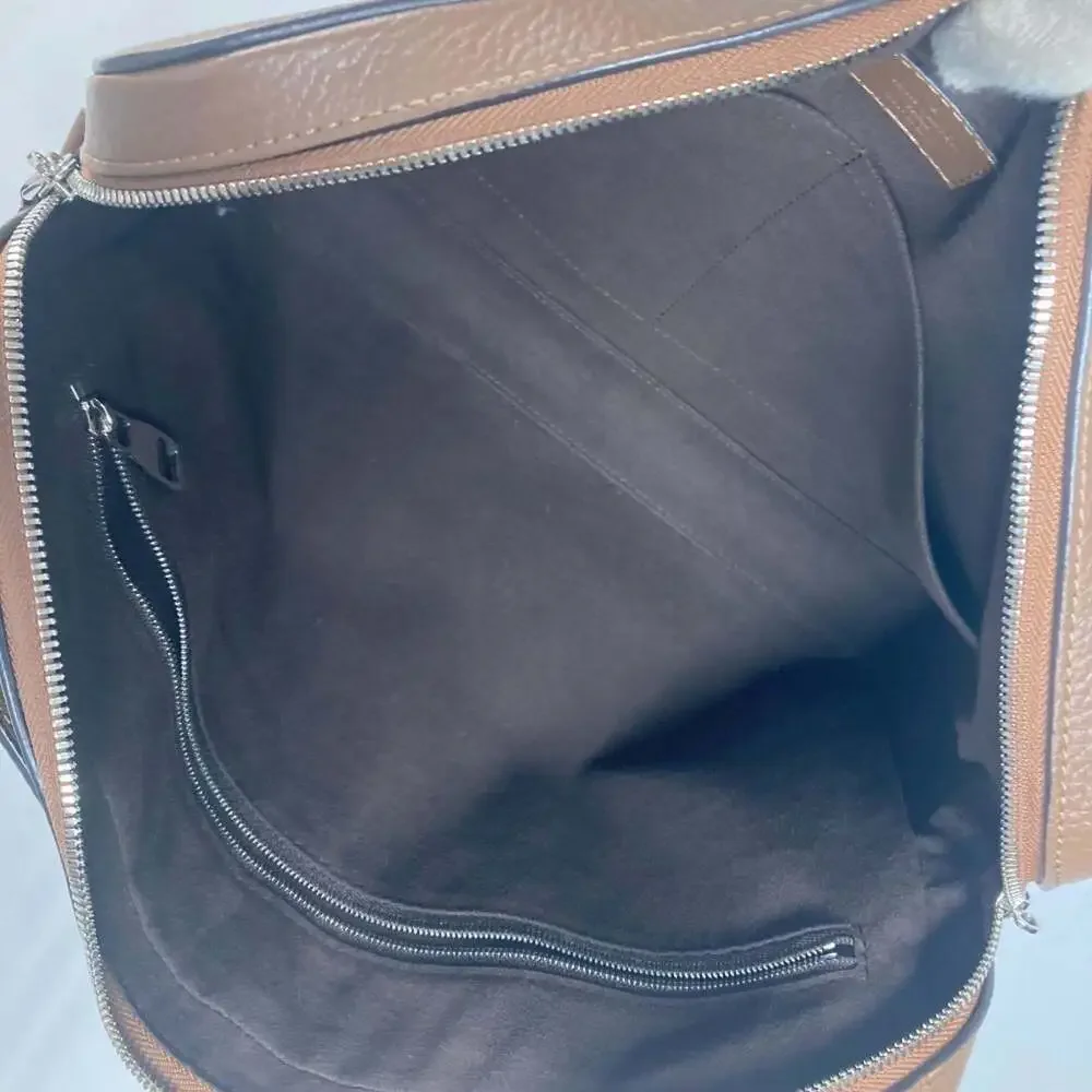 LOUIS VUITTON Brown Leather Tote Bag
